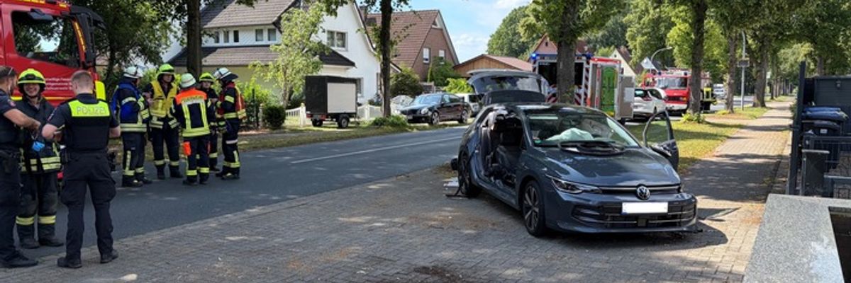 FW-ROW: Verkehrsunfall in Brockel - Mehrere Verletzte nach Zusammenstoß