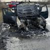FW-ROW: Brennender Pkw auf der A1 - Feuer greift auf Böschung über