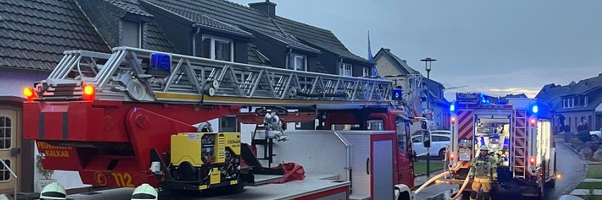 Feuerwehr Kalkar: Küchenbrand in Kalkar