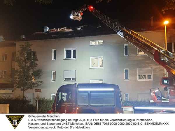 FW-M: Feuer in der Dachgaube (Sendling)