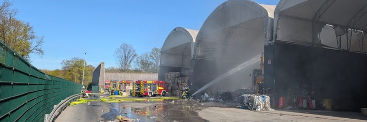 FW-WRN: Brandeinsatz bei der Firma RCS in Werne