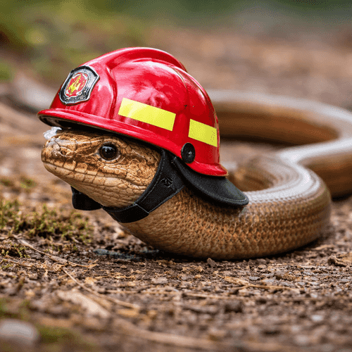 Titlebild: Blindschleiche bei der Kinderfeuerwehr
