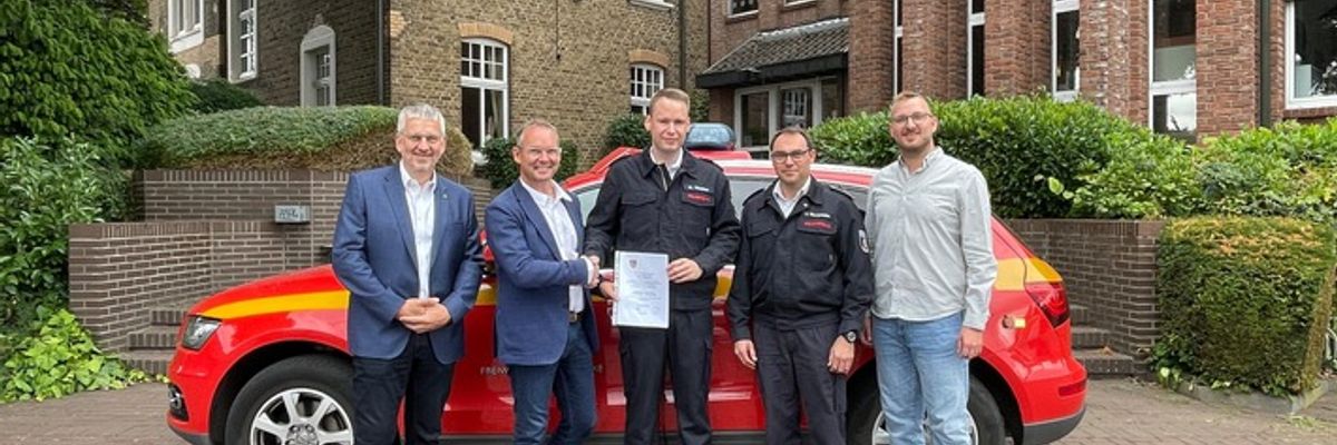 FW Hünxe: Marc Vinschen zum stellvertretenden Leiter der Feuerwehr Hünxe bestellt