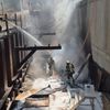 FW-M: Baumaterial in Brand (Bogenhausen)