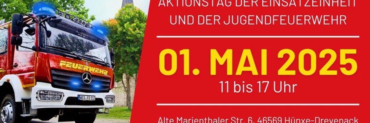 FW Hünxe: Brandschutztag der Einheit Drevenack am 1. Mai 2025