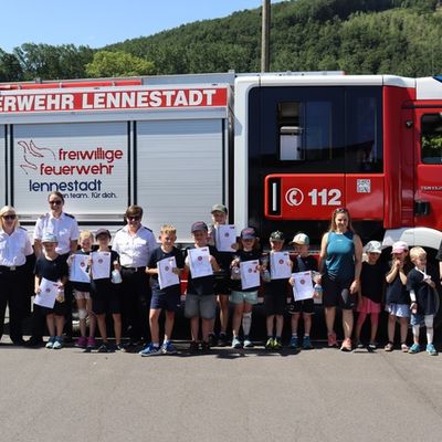 FW-OE: Jüngster Feuerwehrnachwuchs aus der Kinderfeuerwehr absolviert erfolgreich die Kinderflamme