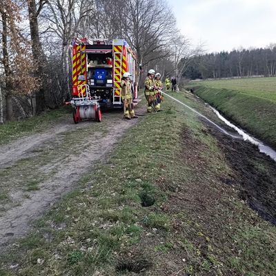 FW-OLL: Böschungsbrand im Moorgebiet