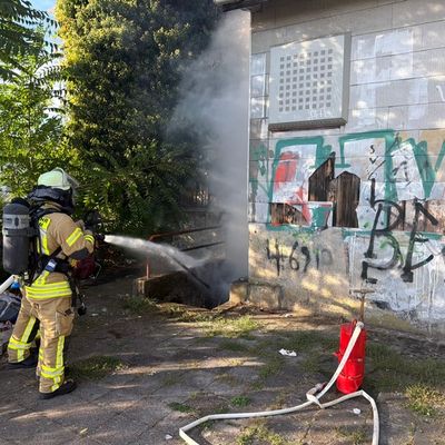 FW Weinheim: Rauchglocke über der Bergstraße - Zwei Brände beschäftigen die Feuerwehr Weinheim