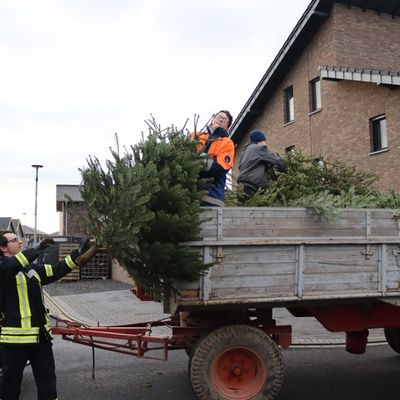 FW Gangelt: Abholung der Weihnachtsbäume durch die Jugendfeuerwehr