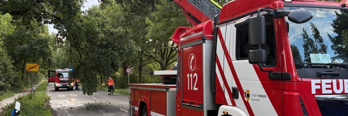 FW Moers: Fünf Einsätze nach Gewitter über Moers