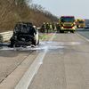 FW Ratingen: Pkw-Brand auf der Autobahn 3