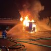 FW-BN: Brennender LKW-Anhänger auf der BAB 59
