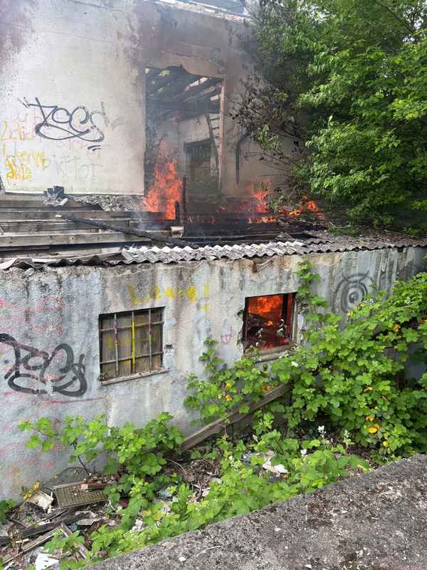 FW Düren: Brandserie in alter Gärtnerei-Ruine: Feuerwehr zum zweiten Mal binnen Tagen im Einsatz