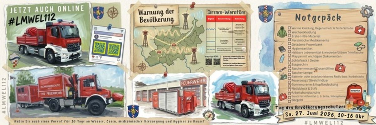 GefahrenabwehrLM-WEL: Vom Notgepäck bis zum Spezialfahrzeug: Bevölkerungsschutz zum Anfassen