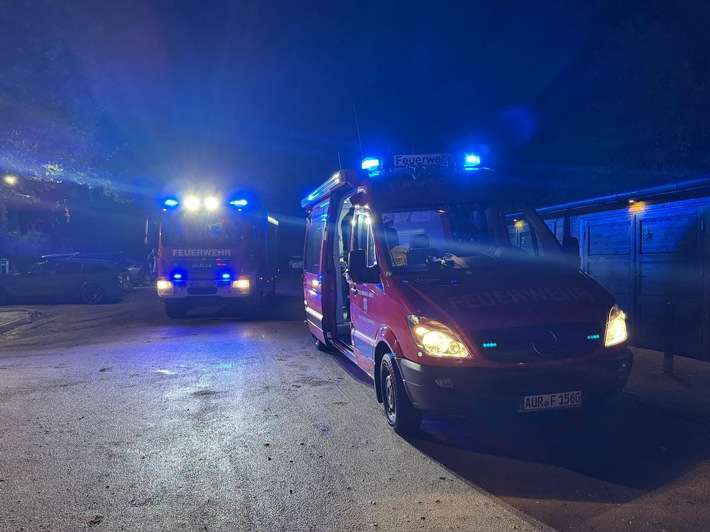 FW-AUR: Qualm einer Zigarette löst Feuerwehreinsatz aus