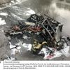 FW-M: Brennendes Motorrad auf der Autobahn (Forstenried)