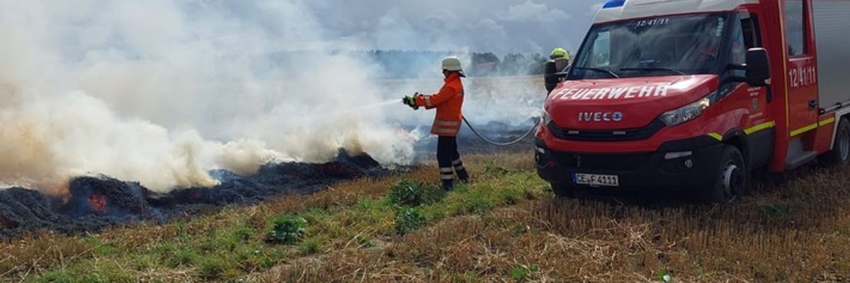 FFW Bergen: Ausbildung zum Thema Vegetationsbrandbekämpfung