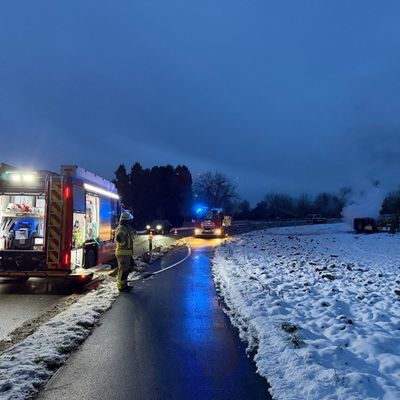 FW Weinheim: PKW Brand im Hammelsbrunnen