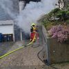 FW-Heiligenhaus: Brennender PKW in Garage