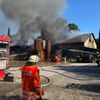 FW-ROW: Großfeuer in Sittensen: Lagerhalle brennt vollständig nieder