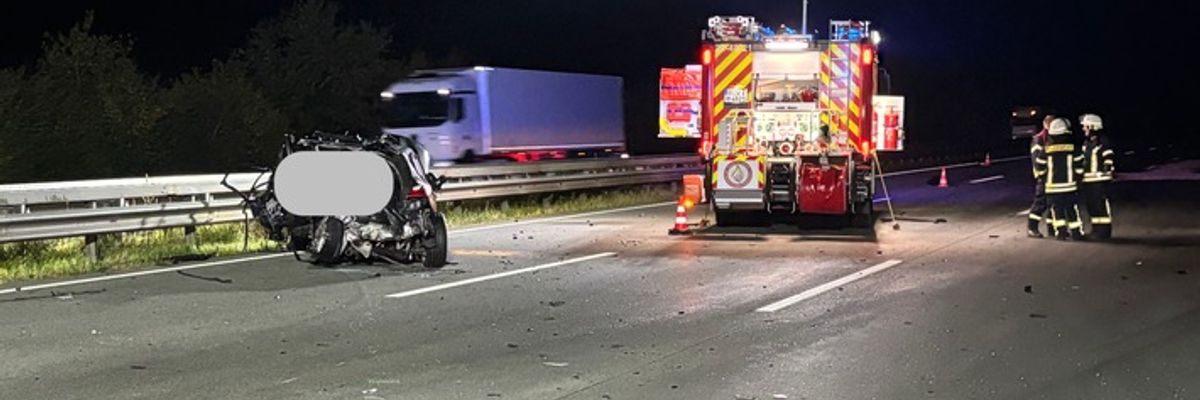 FW-ROW: Verkehrsunfall auf der Autobahn 1 zwischen Sittensen und Elsdorf