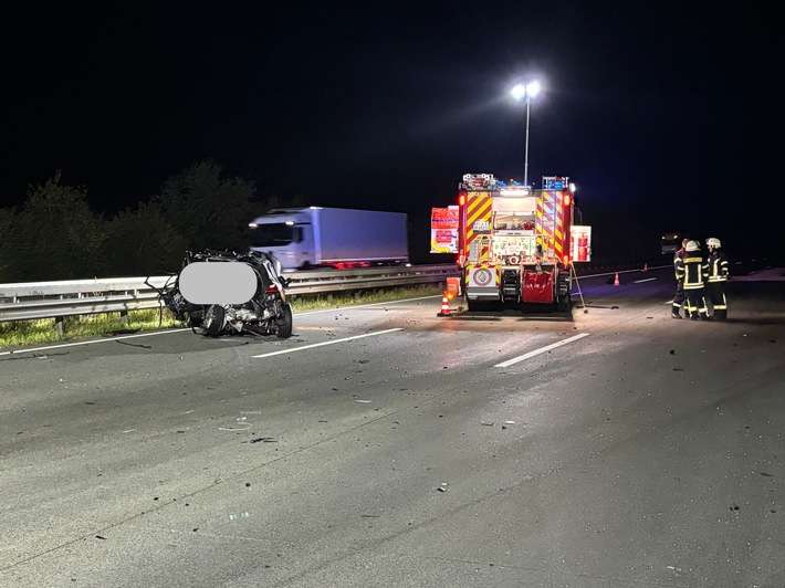 FW-ROW: Verkehrsunfall auf der Autobahn 1 zwischen Sittensen und Elsdorf