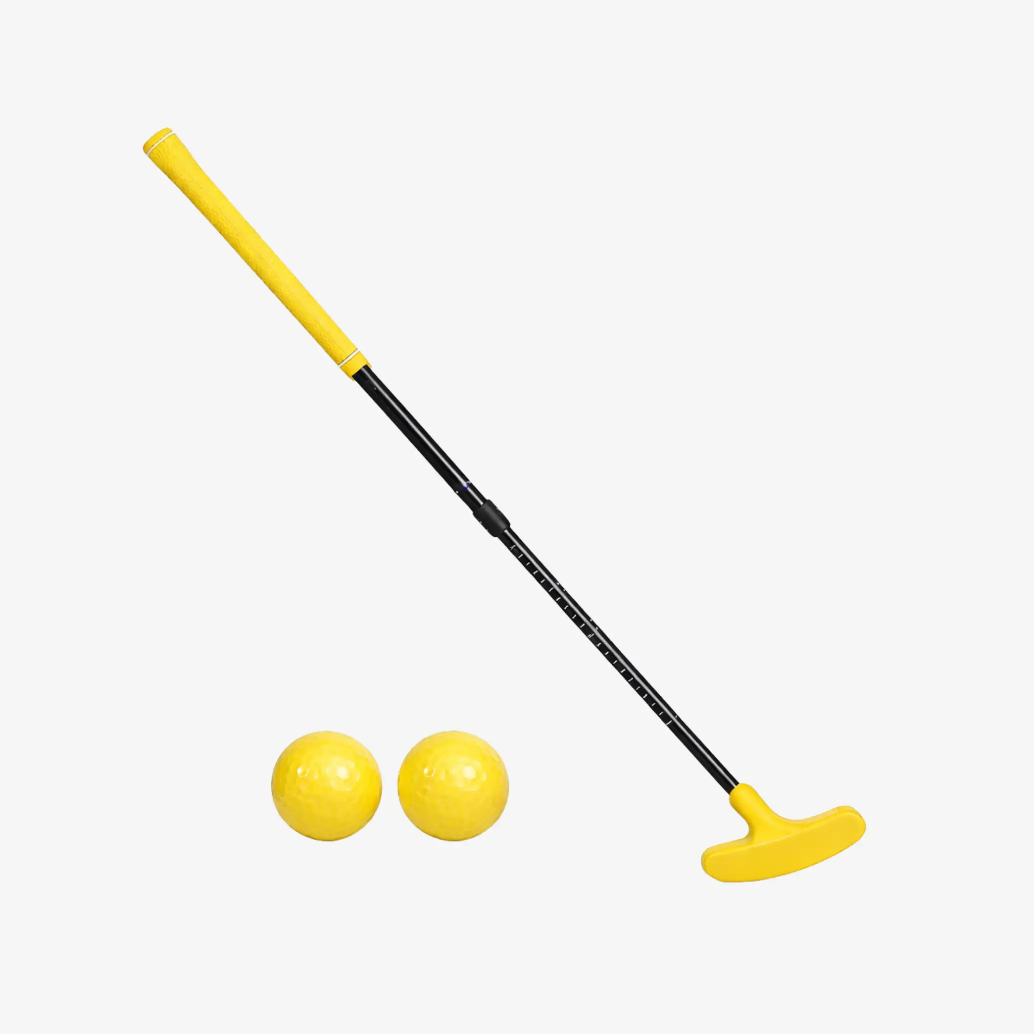 Feuerwehr Minigolfschläger, inkl. 2 PU-Bällen in Gelb