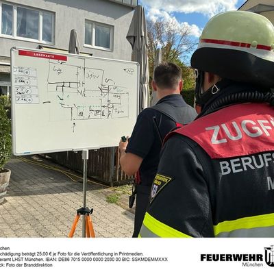 FW-M: Kellerbrand fordert zwei Verletzte (Trudering)