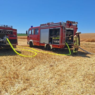 FW Helmstedt: 3 Hektar Getreidfeld in Flammen