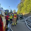 KFV-CW: Bodenfeuer mit beginnendem Waldbrand in Hanglage