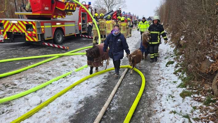 FW-RZ: Dachstuhlbrand in Linau/Hzgt. Lauenburg