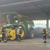 FW-AUR: Brennt Elektroverteilung von Erntemaschine