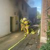 FW Grevenbroich: Feuer in Elsen - Feuerwehr verhindert Übergreifen auf Wohnhaus