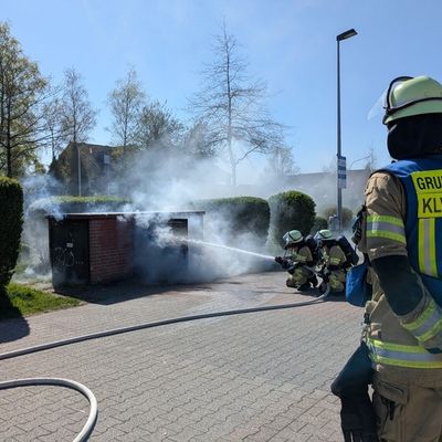 FW-KLE: Elektrobrand in einer Trafostation