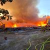 FW Hannover: Großbrand einer Turnhalle in Hannover-Misburg