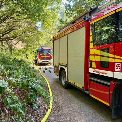 FW Hünxe: Waldbrand in Hünxe