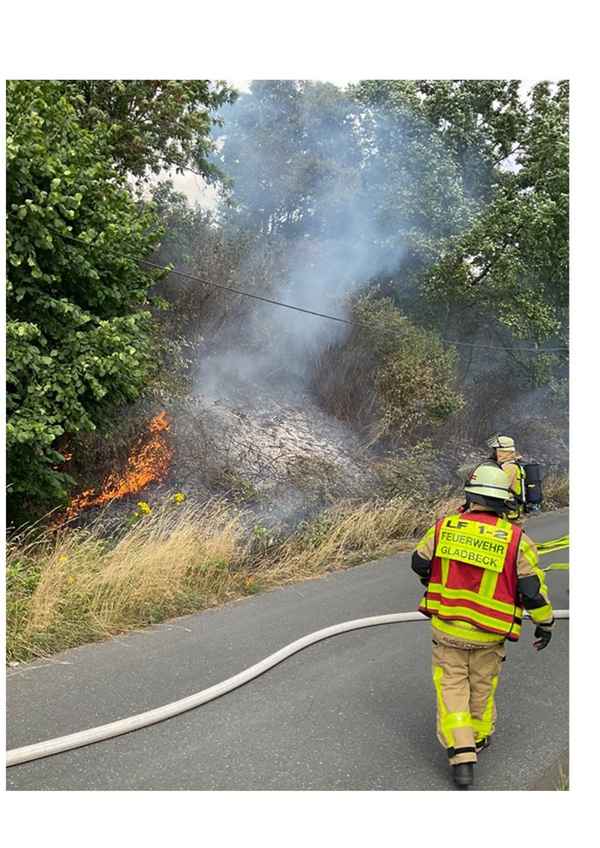 FW-GLA: Flächenbrand an der BAB 2 fordert umfangreichen Feuerwehreinsatz