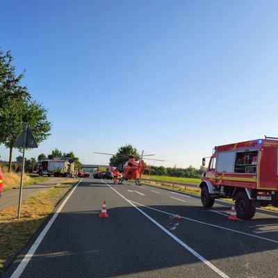 FW Gangelt: Schwerer Verkehrsunfall auf K17 bei Vinteln