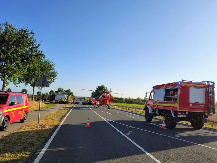 FW Gangelt: Schwerer Verkehrsunfall auf K17 bei Vinteln