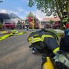 FW-ROW: Feuer an Veranstaltungshalle in Fintel: Außenfassade und Dachbereich betroffen - schneller Einsatz verhindert größere Ausbreitung