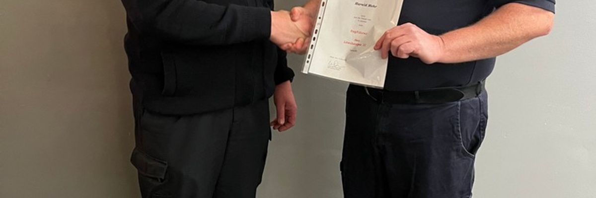 FW Ense: Anhörung zur Ernennung des Zugführers Zug II / Harald Mohr für 6 Jahre ernannt