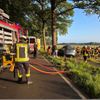 FW-ROW: Fahrerin wird bei Unfall im PKW eingeklemmt