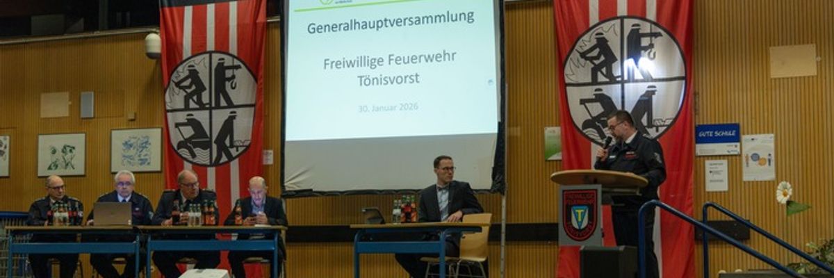 FW Tönisvorst: Generalhauptversammlung der Feuerwehr Tönisvorst - 402 Einsätze in 2025