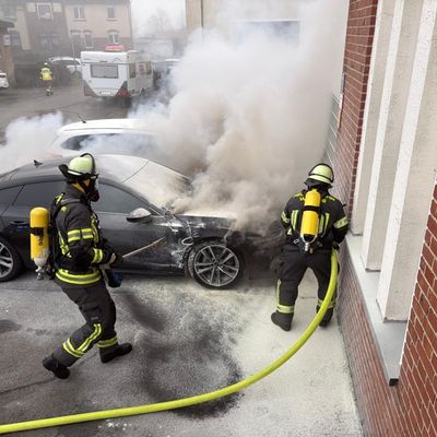 FW-WRN: PKW-Brand in der Lippestraße
