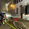 FW Speyer: Brand in ehemaliger Gaststätte in der Kutschergasse - drei Personen unverletzt gerettet.