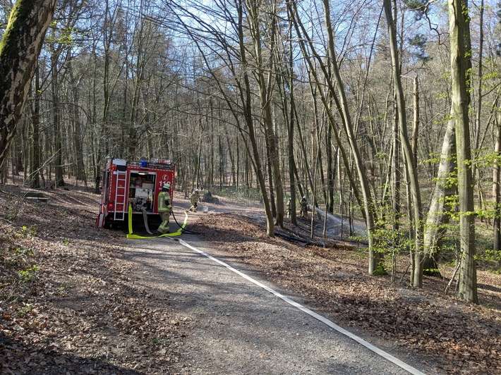 FW-KLE: Waldbrand am Sternberg schnell unter Kontrolle