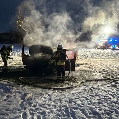 FW Weinheim: PKW Brand im Hammelsbrunnen