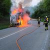 FW-M: Lkw-Fahrerhaus in Vollbrand (Oberföhring/Unterföhring)