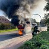 FW-AUR: Erdgasfahrzeug brennt aus