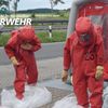 FW-MG: Gefahrstoffaustritt in Chemikalienhandel - Eine Person verletzt